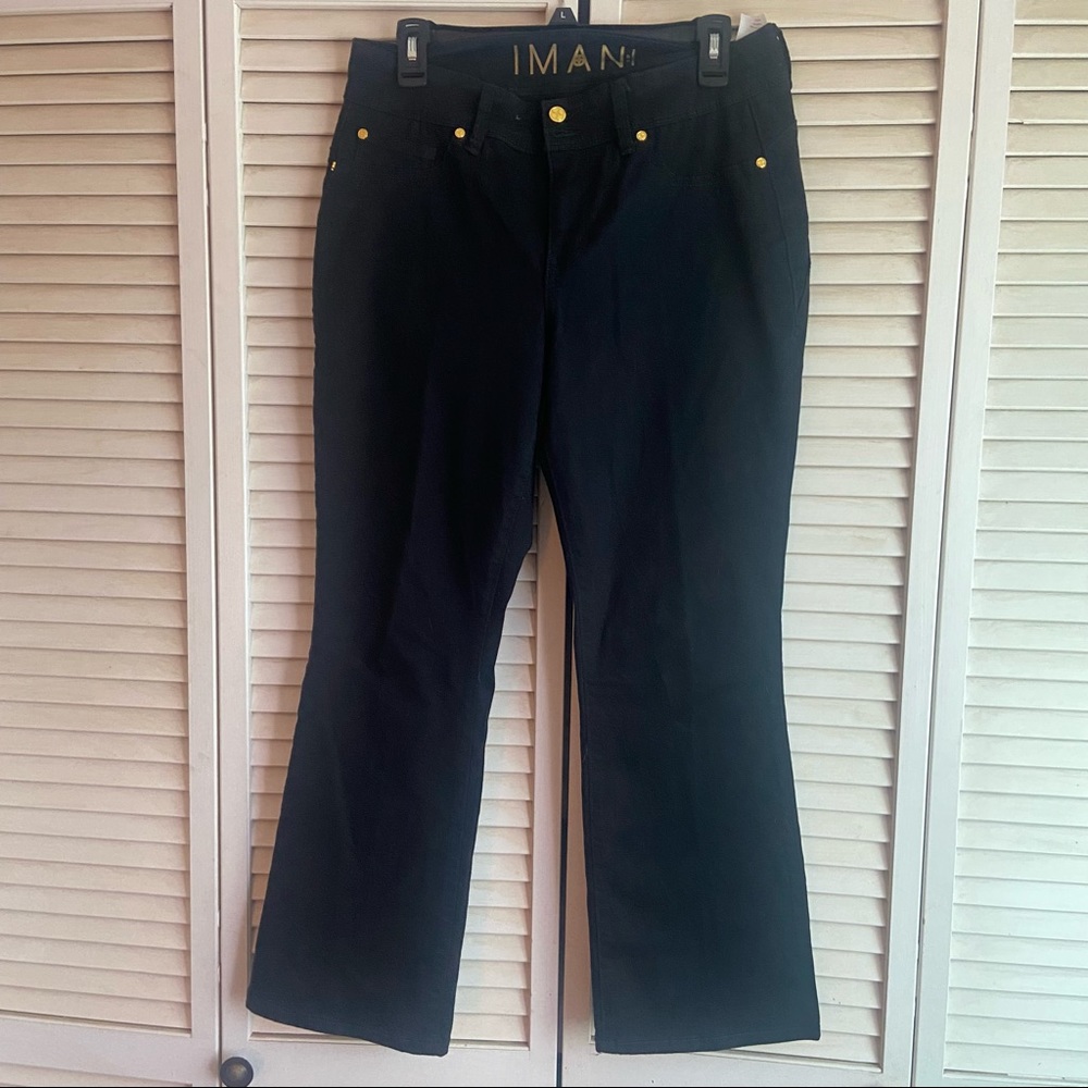 IMAN global chic 360 bootcut jeans